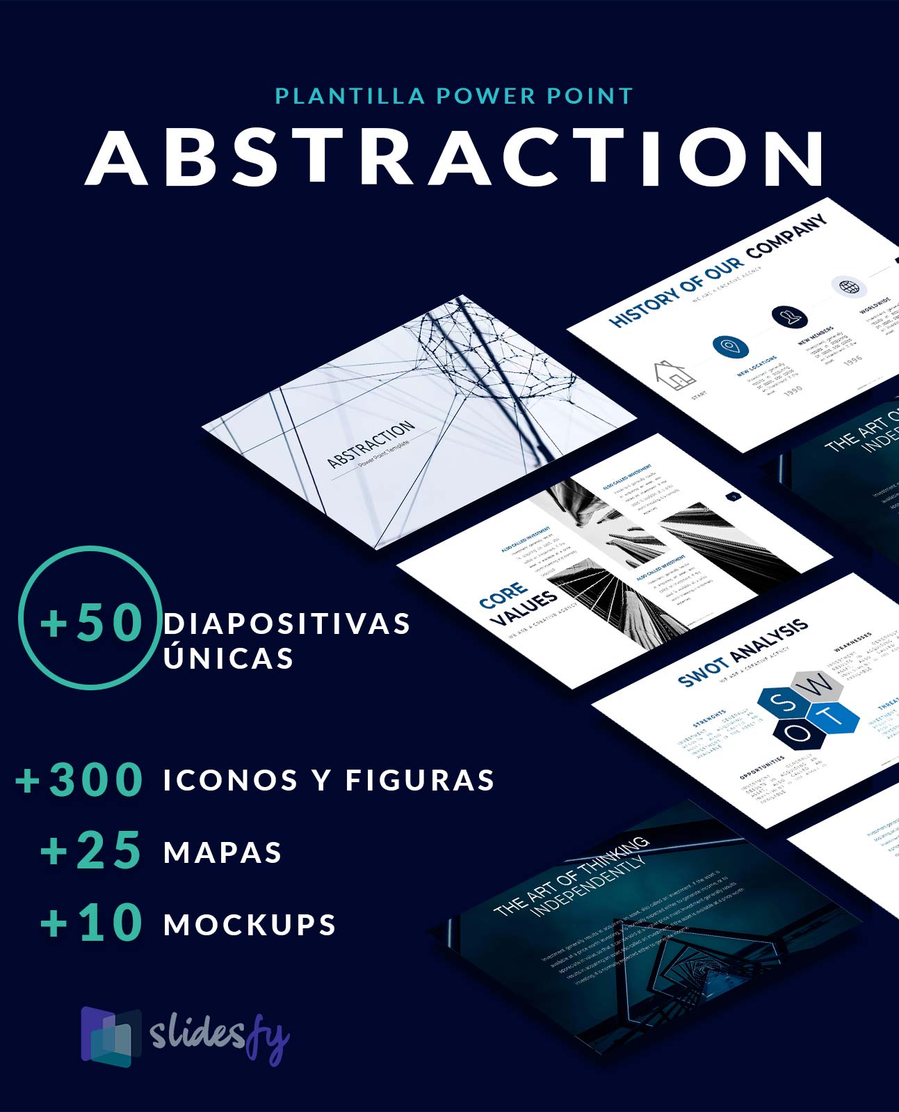 Plantilla Power Point comercial abstraction